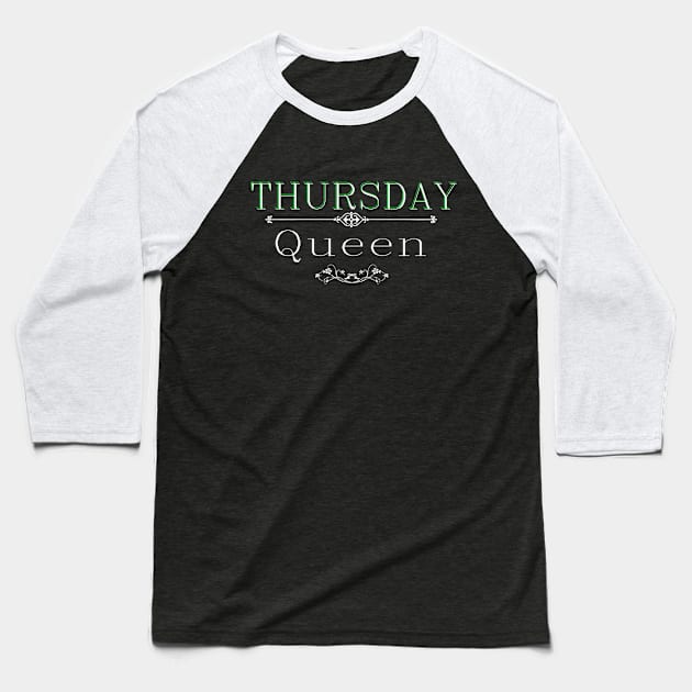 Thursday queen dark Baseball T-Shirt by Johka